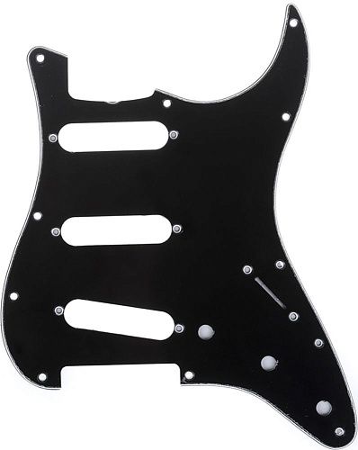 Musiclily MX1388BK Защитная накладка для электрогитары, Fender Stratocaster, 3 слоя, черная.
